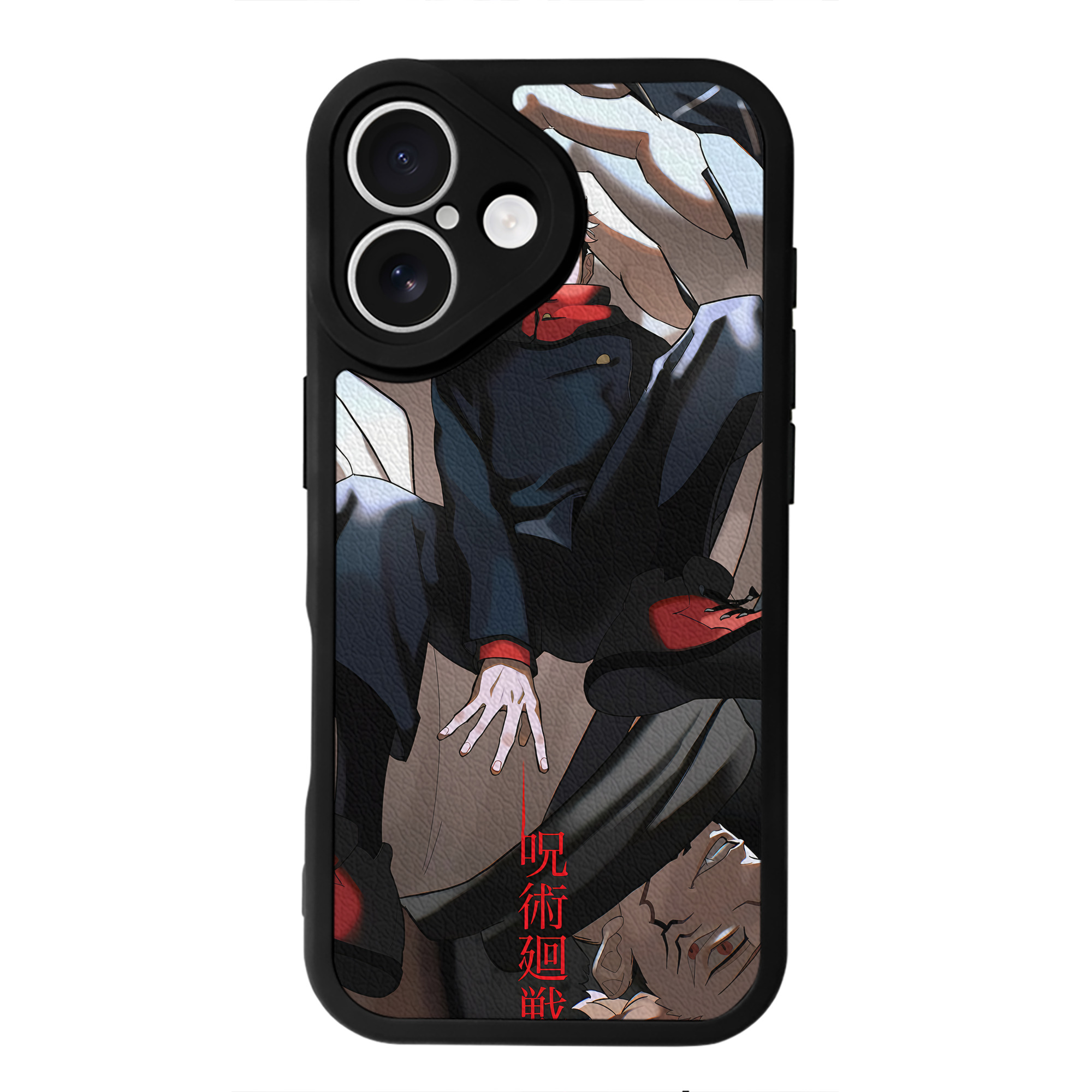 （画像用） 呪術廻戦 Jujutsu Kaisen 【iPhone 16シリーズ対応】シリコンスマホケース（レザー調） 材質：シリコン